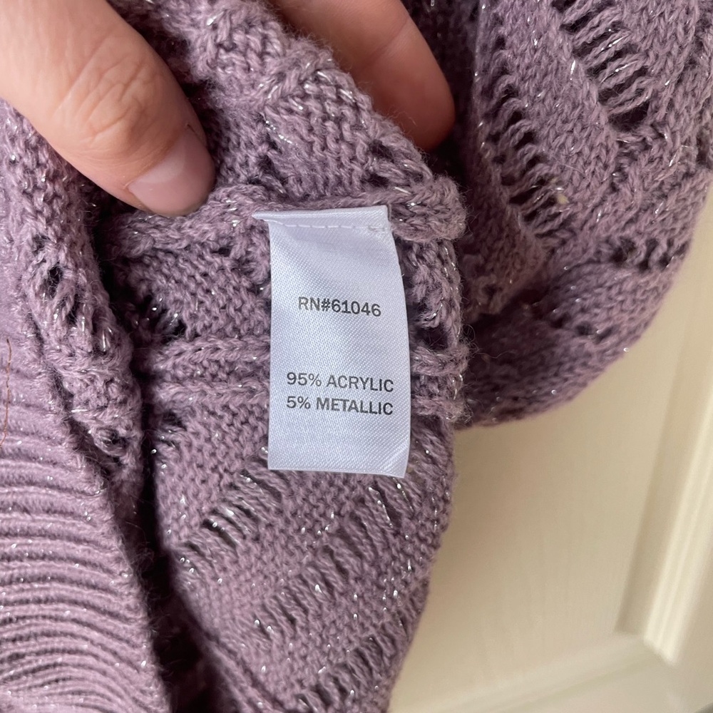 Vanity lavender knit blouse - Picture 4 of 6